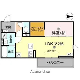 「D-ROOM山上」【3階】の間取り