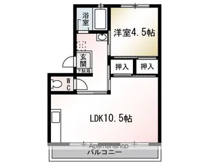 山口マンション【301号室】の間取り