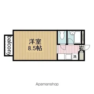 サンレスト湯山【B108号室】の間取り
