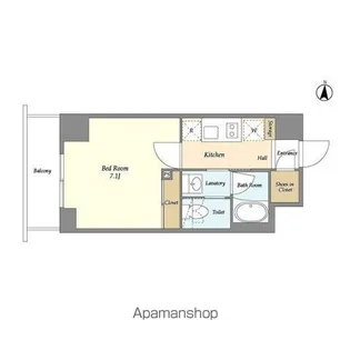 バウスフラッツ住吉【5階】の間取り