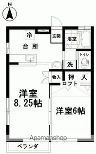フォレストパーク大津【203号室】の間取り