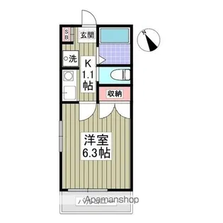 カレッジハウスⅥ【2階】の間取り