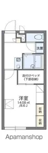 レオパレス峰南【207号室】の間取り