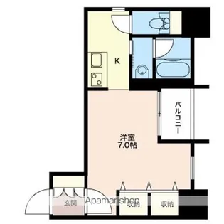 LASANTE恵比寿【401号室号室】の間取り