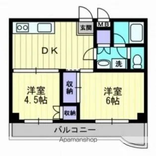グランツ西古松Ⅱ【607号室】の間取り