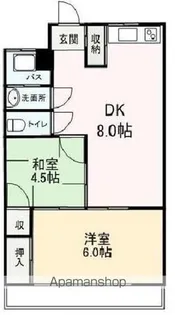 寺町マンション【2階】の間取り