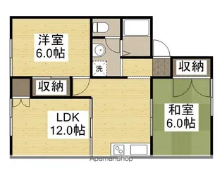 コーポラス円山A棟【201号室】の間取り