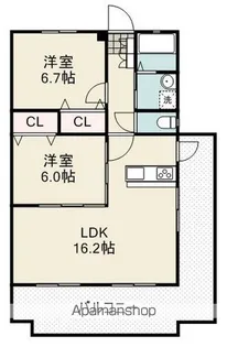 ユーロスクエア【3階】の間取り