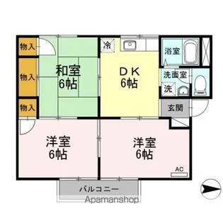 グリーンパーク井上【2階】の間取り