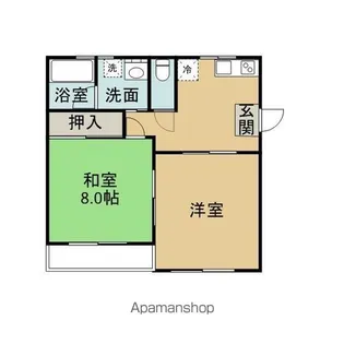 エスポワールⅠ【102号室】の間取り