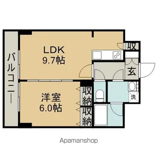 WILLDO礎町【7階】の間取り