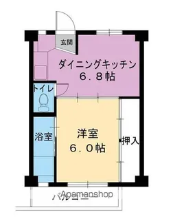 ビレッジハウス下北2号棟【403号室】の間取り