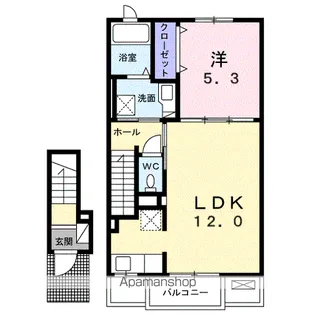 ベル リュミエール【2階】の間取り