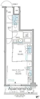パークアクシス文京本郷【4階】の間取り