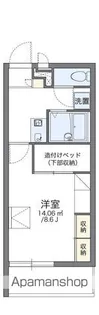 レオパレスアトラス折立Ⅱ【301号室】の間取り