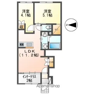 )LIGHT SNOW【1階】の間取り