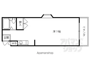 アークハイツ城南宮【302号室】の間取り