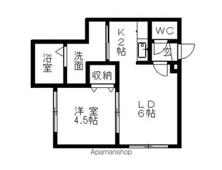リュミエール(美園)【201号室】の間取り