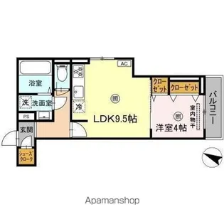 TORISIA今川【3階】の間取り