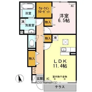 RAFFIE KAI (ラフィーエ カイ) A【1階】の間取り