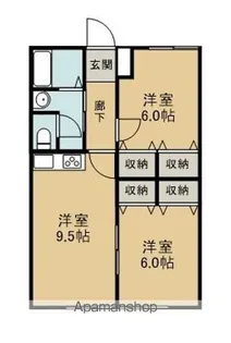 グロワール神拝【102号室】の間取り