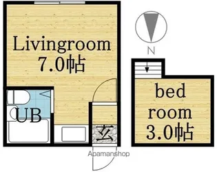 アメニティハウス【206号室】の間取り