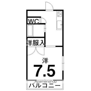 リバーサイド中村【2階】の間取り