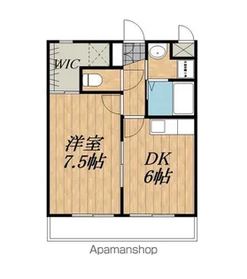 ベルメゾンW1【202号室】の間取り