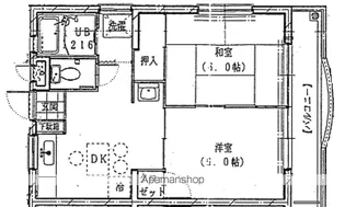 ガーデンパレス東興【403号室】の間取り