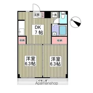 蓮田木下マンション【4階】の間取り