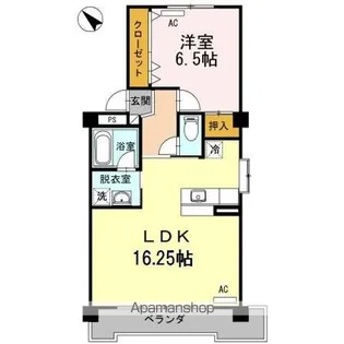 野本ハイツ駅西【4階】の間取り