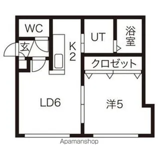 ドリームハウス月寒【307号室】の間取り
