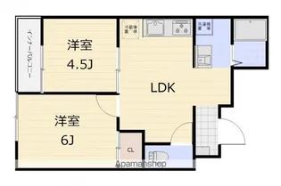 十日市ビル2【2階】の間取り