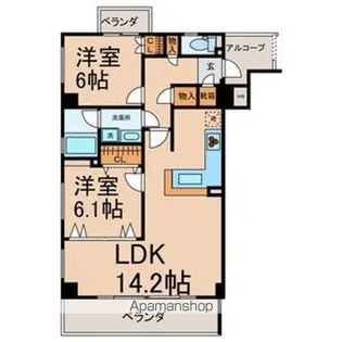 コントレール桜【4階】の間取り