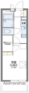 レオパレスサイガワ【101号室】の間取り