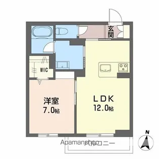 ノルディア野田【2階】の間取り