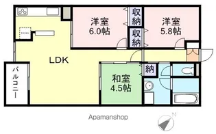 YNT第1マンション【204号室】の間取り