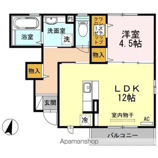 ノールヴィラージュ アン【1階】の間取り