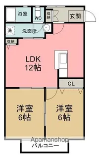 ベルメゾン鈴木【1階】の間取り