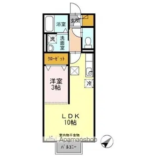 F・アンジェ A棟【1階】の間取り