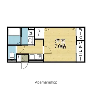 ヴェルメゾン加美東【3階】の間取り