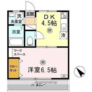 パピヨンS【2階】の間取り