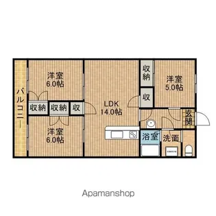 メゾンするが【5階】の間取り