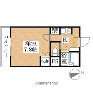 コーポラスヘルシーII【3階】の間取り