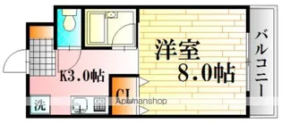 ルーエ祇園【1階】の間取り