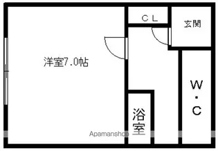 SANGA【205号室】の間取り