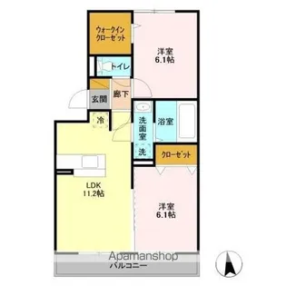 サニーフォレスト B棟【3階】の間取り