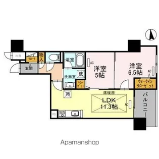 IBC Residence West【11階】の間取り