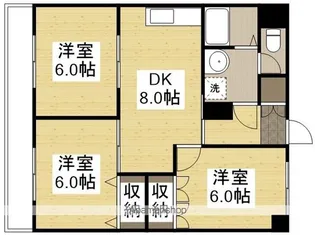ブライトン円山【2階】の間取り
