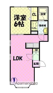 ゴリラⅤ【101号室】の間取り